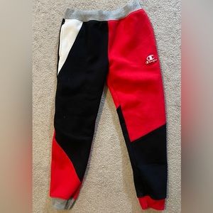 Mens Champion Patchwork Joggers Large